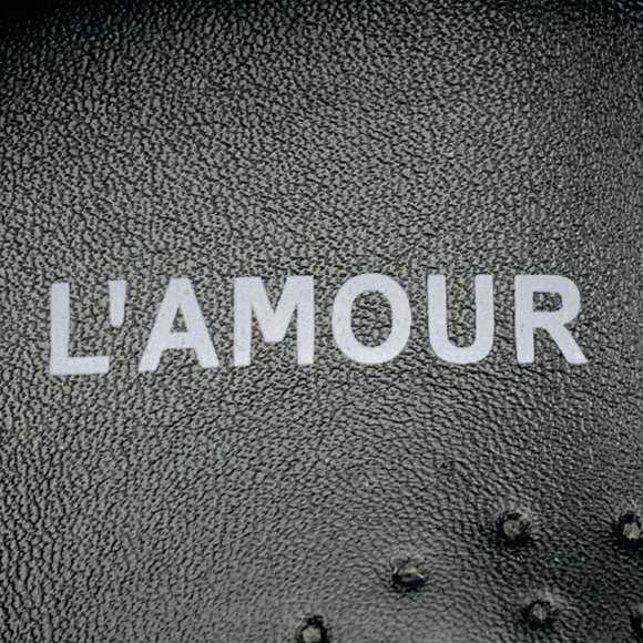 L'Amour Flat With Rhinestone and Bow Toddler 10, Black - Picture 8 of 9